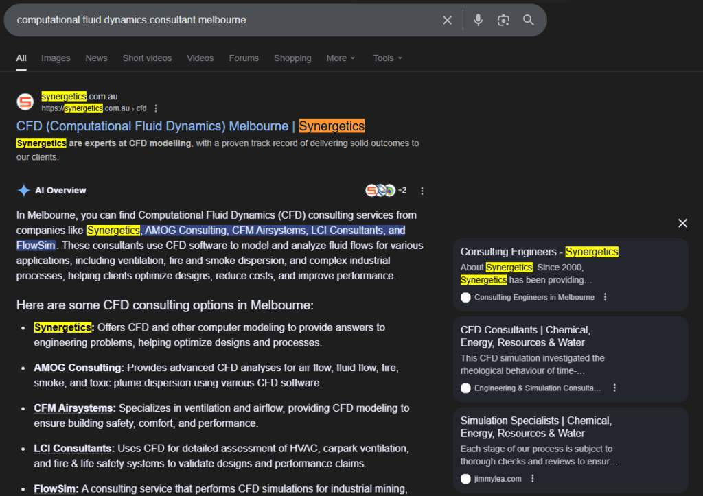 computational fluid dynamics consultant melbourne b